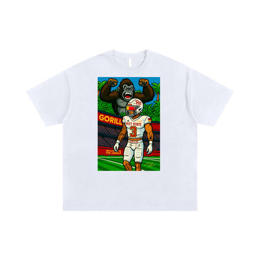 Shirt ,Top,Oversized,Boxy,Jaylen,Fuksa,Pitt State,Gorillas,Cartoon